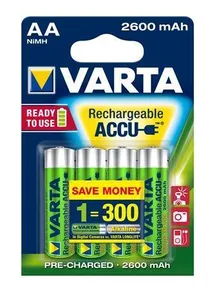 Akku, AA (Bleistift), 4x2500 mAh, vorgeladen, VARTA „Professional Accu“